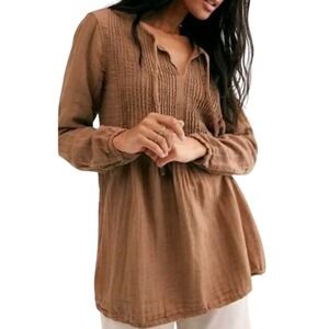 Free People X CP Shades Tuck Tunic Top